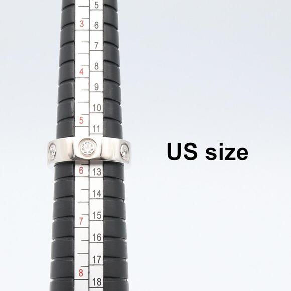 CARTIER Authentic 18k Silver Diamond Love Ring - Picture 6 of 8